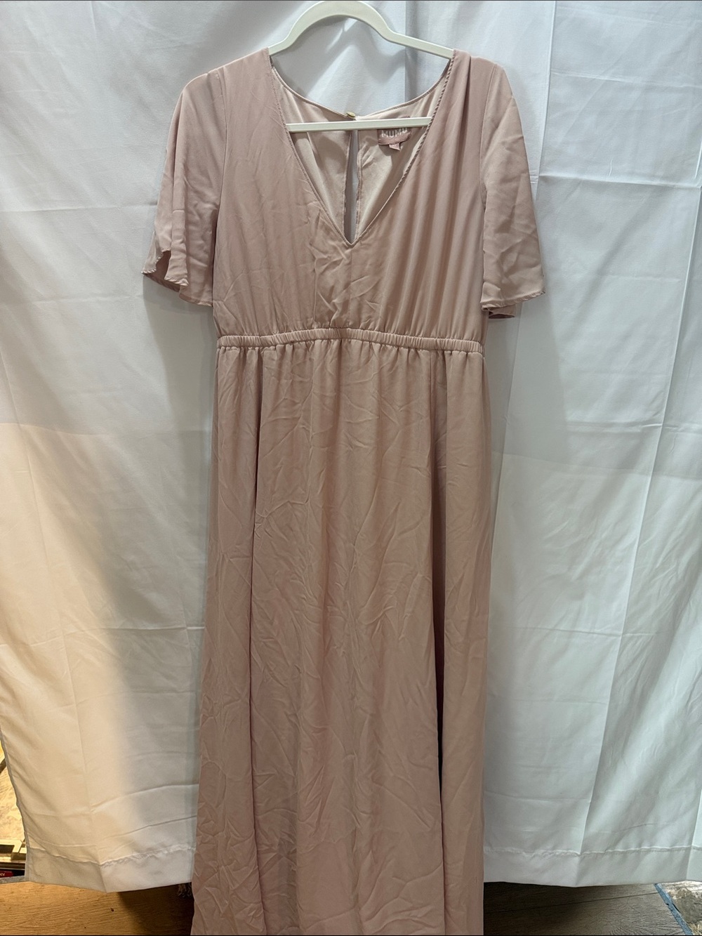 Show Me Your MuMu Dusty Rose V-Neck Maxi Dress